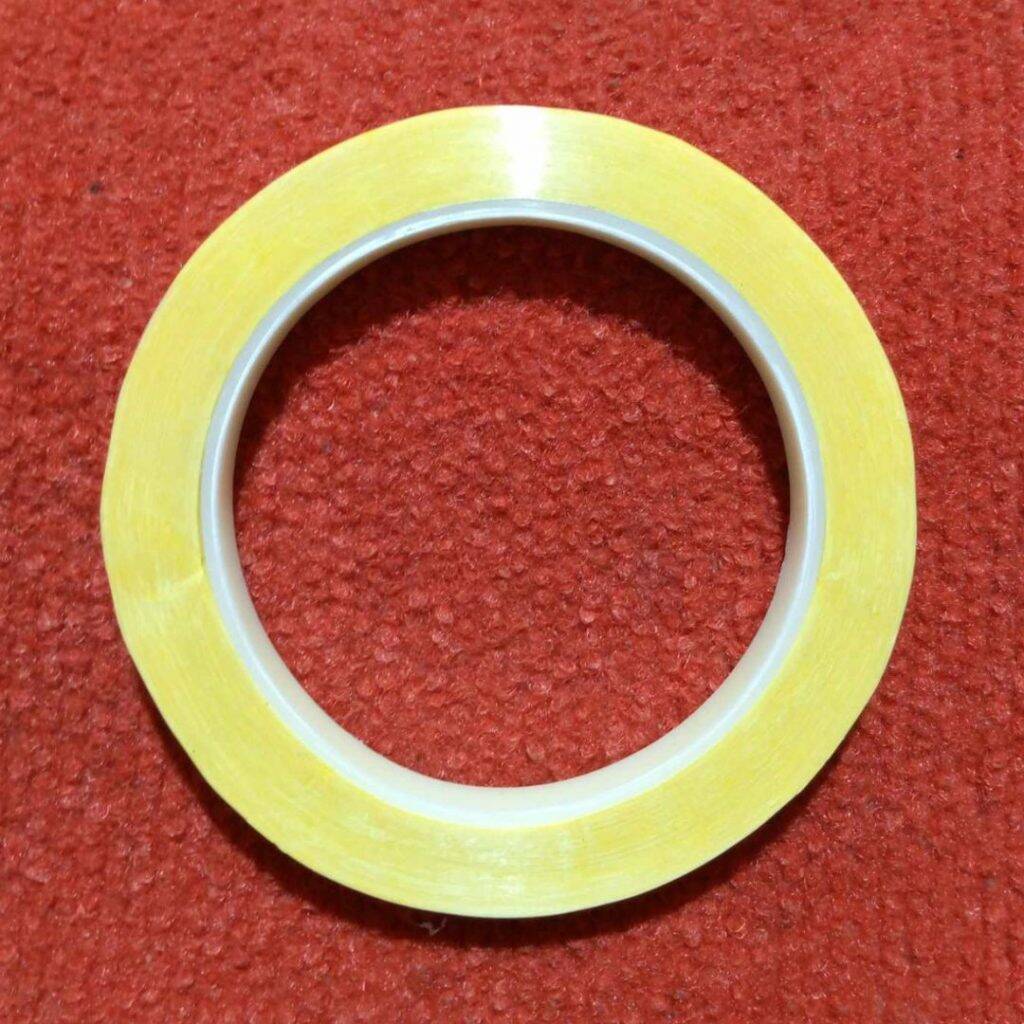Picture of 10mm Yellow PET Mylar Tape 10mm Transformer Chapar Tape Adhesives Insulation Anti Flame Single Sided Tape Polyester Transformer Winding Thermal Power Tape 10mm Transformer Tape
