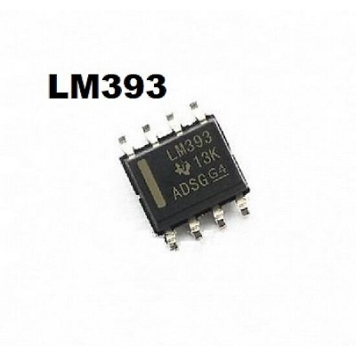 Picture of 2Pcs - SMD LM393 Low Offset Voltage Operational Amplifiers SMD LM393 IC Integrated Circuit SMD-8 8 Pin Leads Dual In Line Package Chip LM393 Operational Amplifiers
