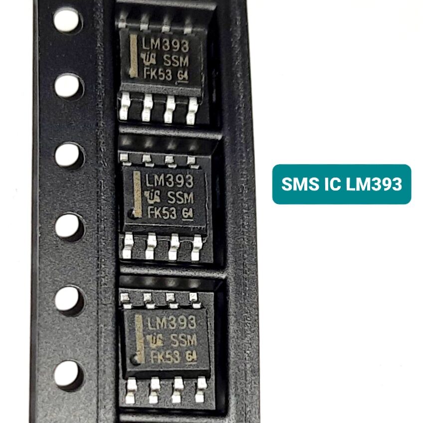 Picture of 2Pcs - SMD LM393 Low Offset Voltage Operational Amplifiers SMD LM393 IC Integrated Circuit SMD-8 8 Pin Leads Dual In Line Package Chip LM393 Operational Amplifiers