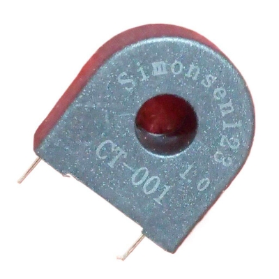 Picture of CT-001 Current Transformer PCB Mounting Coil CT AC Current Transformer AUTO TRANSFORMER TOROIDAL Current Transformer Adapters 2 Pin Leads Current Transformer Coil