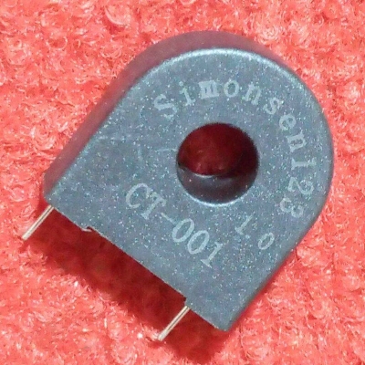 Picture of CT-001 Current Transformer PCB Mounting Coil CT AC Current Transformer AUTO TRANSFORMER TOROIDAL Current Transformer Adapters 2 Pin Leads Current Transformer Coil