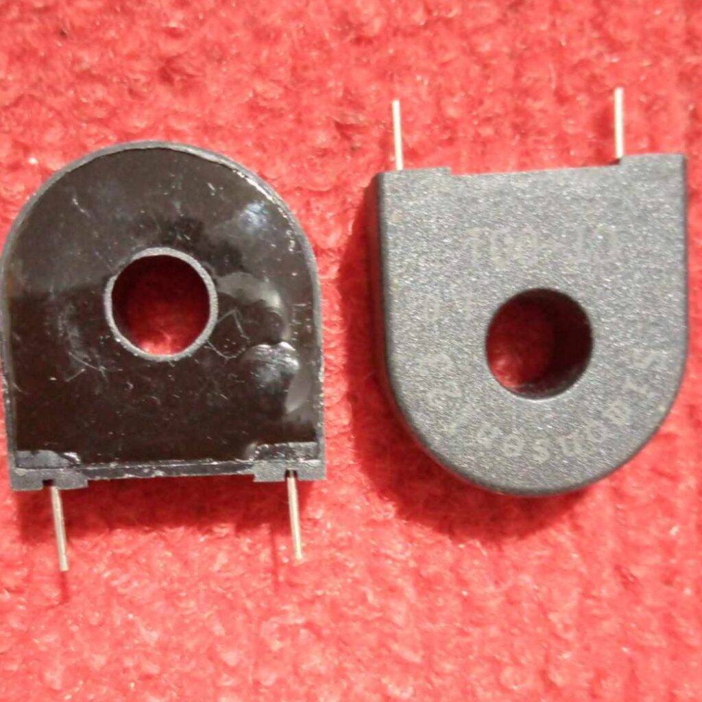 Picture of CT-001 Current Transformer PCB Mounting Coil CT AC Current Transformer AUTO TRANSFORMER TOROIDAL Current Transformer Adapters 2 Pin Leads Current Transformer Coil