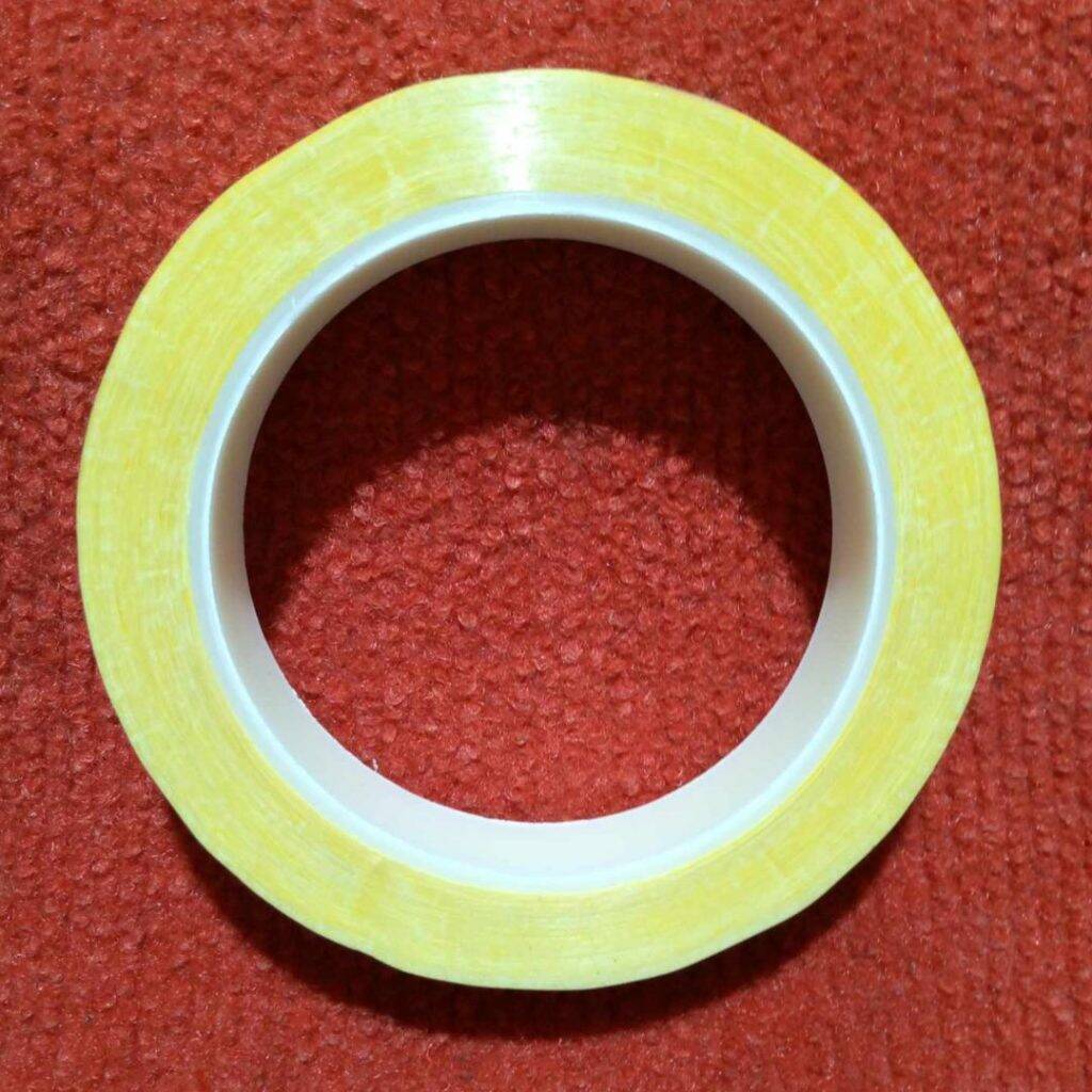 Picture of 20mm Yellow PET Mylar Tape 20mm Transformer Chapar Tape Adhesives Insulation Anti Flame Single Sided Tape Polyester Transformer Winding Thermal Power Tape 20mm Transformer Tape