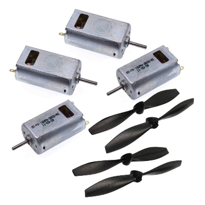 Picture of 1Pair- 180 Motor With Fan Propeller For Mini Fans 180 Motor Fans High Speed 180 Motor For DIY Mini Fans Making Purpose