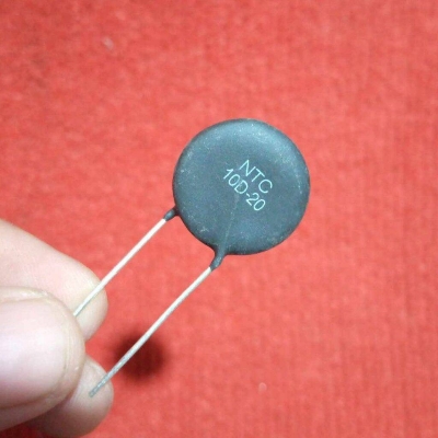 Picture of BLACK NTC 10D-20 20mm Leaded Epoxy Coated Thermistor Temperature Sensor NTC 10 Ohm Thermal Resistor 10 Ohm Thermistor 2 Pin Leads 10 Ohm NTC 10 Ohm Temperature Sensor