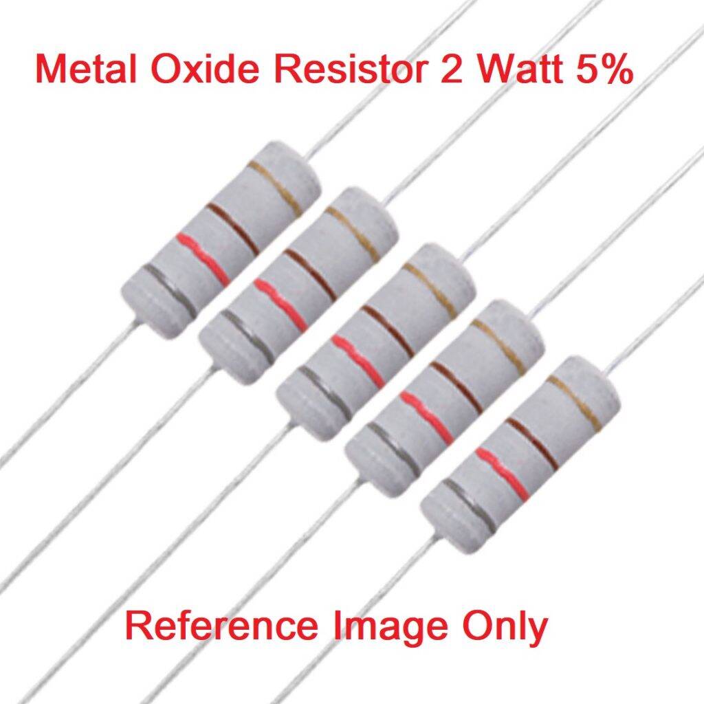 Picture of 10Pcs - 2W 820K Resistor 820K 2W Resistor Metal Film Resistor 820K Metal Oxide Film Resistor Axial Leads Resistor ±5% Tolerance 2 Pin Leads