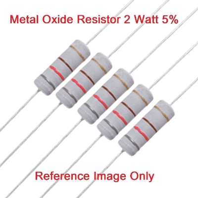Picture of 10Pcs - 2W 820K Resistor 820K 2W Resistor Metal Film Resistor 820K Metal Oxide Film Resistor Axial Leads Resistor ±5% Tolerance 2 Pin Leads