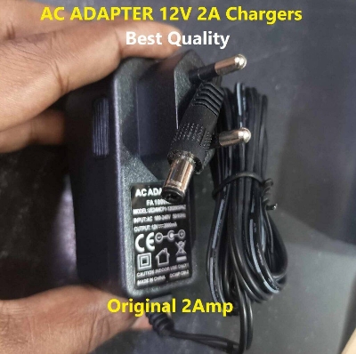 Picture of AC ADAPTERS 12V 2000mA AC 220V To 12V 2A Power Supply Adapters 12V 2A Charger 12V 2A Chargers Adapters