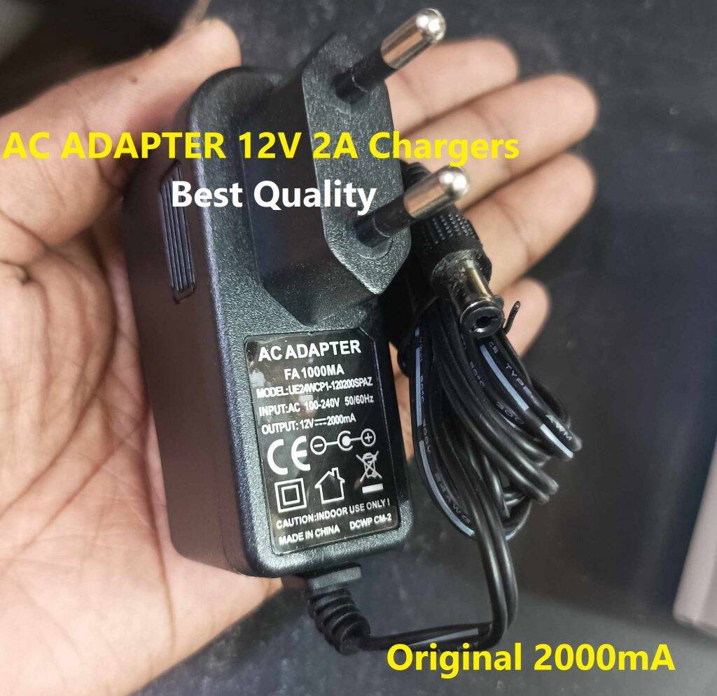 Picture of AC ADAPTERS 12V 2000mA AC 220V To 12V 2A Power Supply Adapters 12V 2A Charger 12V 2A Chargers Adapters