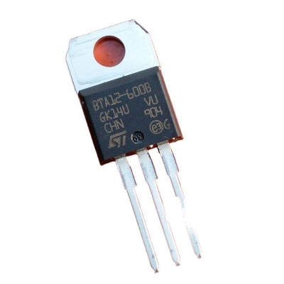 Picture of A Class BTA12 TRIAC BTA12-600B 600V 12A TRIAC Thyristor IC TO-220 Package Industrial BTA12 Thyristor IC 3 Pin Leads Thyristor IC