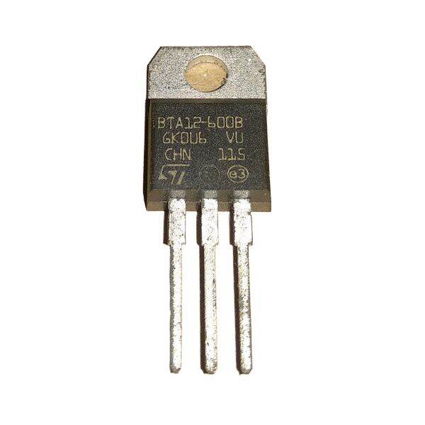 Picture of A Class BTA12 TRIAC BTA12-600B 600V 12A TRIAC Thyristor IC TO-220 Package Industrial BTA12 Thyristor IC 3 Pin Leads Thyristor IC