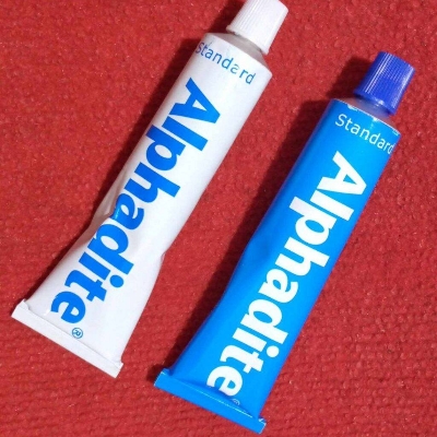 Picture of 180gm Alphadite Epoxy ORGINAL INDIAN 180gm Alphadite Epoxy Standard Epoxy Adhesives 180gm Alphadite Glue Cement Alphadite Gum Use For Plastic Rubber Wood
