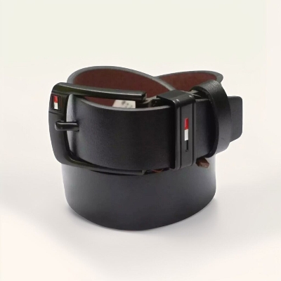 Picture of Dip chocolate High quality Stylish Artificial Leather belt for men