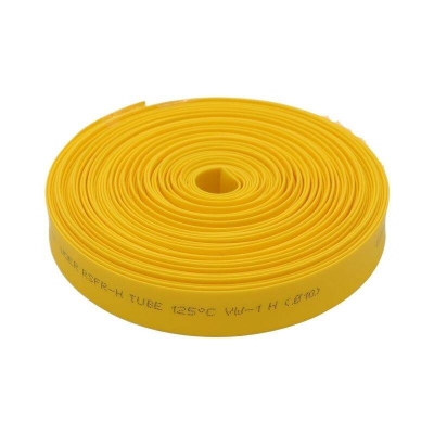 Picture of 2 Gauge- YELLOW 10mm Heat Shrink Tube 10mm Yellow Heatshrink Tube Shrinkable Wrap For Cables Connector Repairs 10mm Heatshrink Tube 10mm