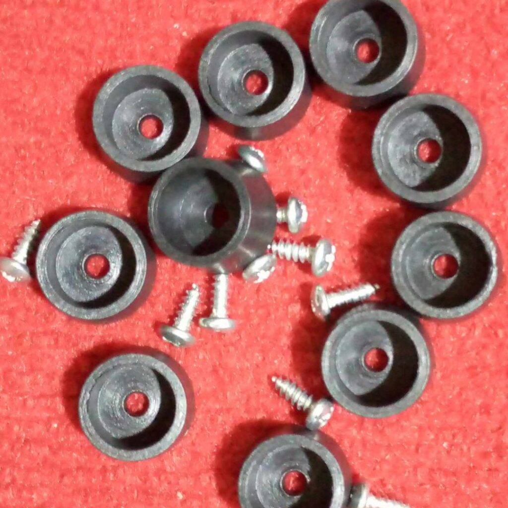 Picture of 8Pcs – 12mm Rubber Feet Non Slip Rubber Bumper Feet With M3 Screw For Electrical Appliance IPS UPS BOX Leg Feet 12mm Round Size Tools Sets