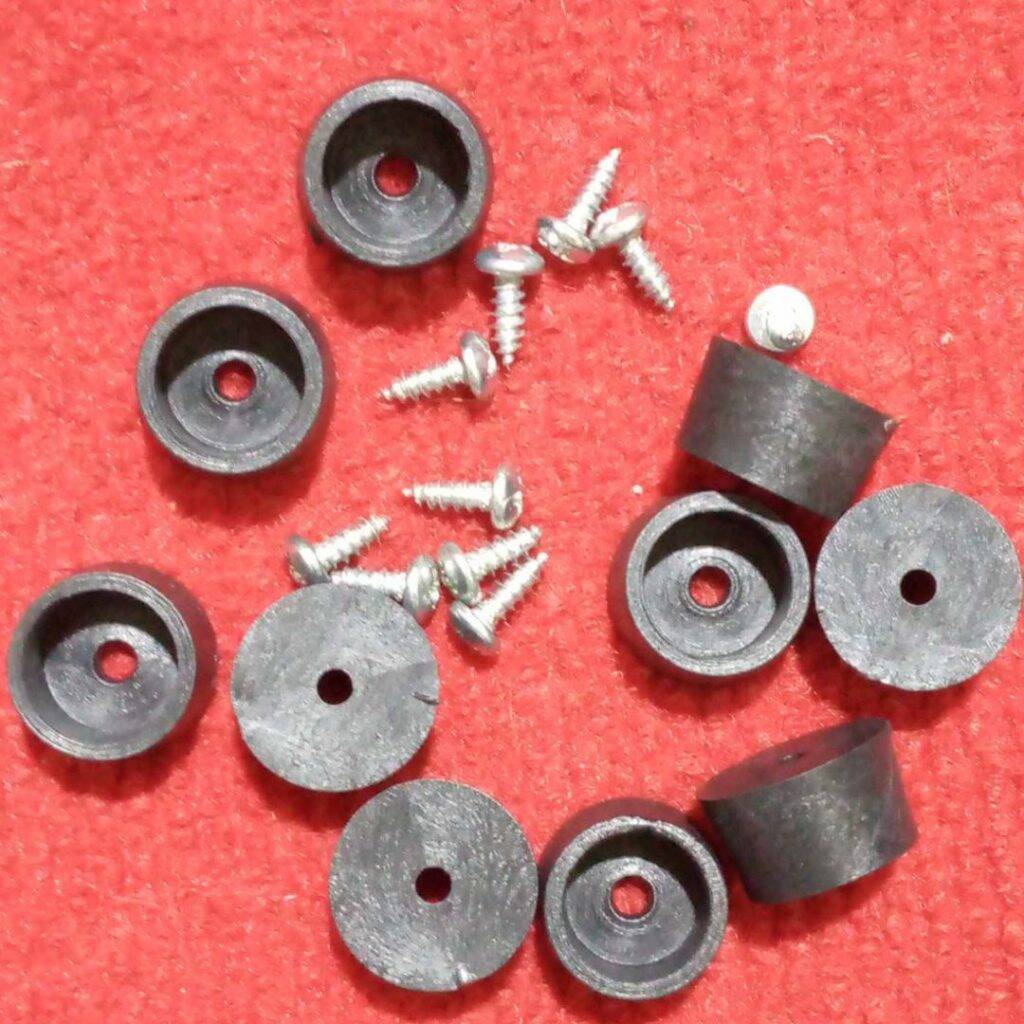 Picture of 8Pcs – 12mm Rubber Feet Non Slip Rubber Bumper Feet With M3 Screw For Electrical Appliance IPS UPS BOX Leg Feet 12mm Round Size Tools Sets
