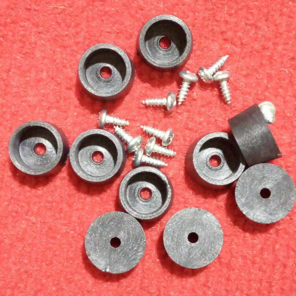 Picture of 8Pcs – 12mm Rubber Feet Non Slip Rubber Bumper Feet With M3 Screw For Electrical Appliance IPS UPS BOX Leg Feet 12mm Round Size Tools Sets