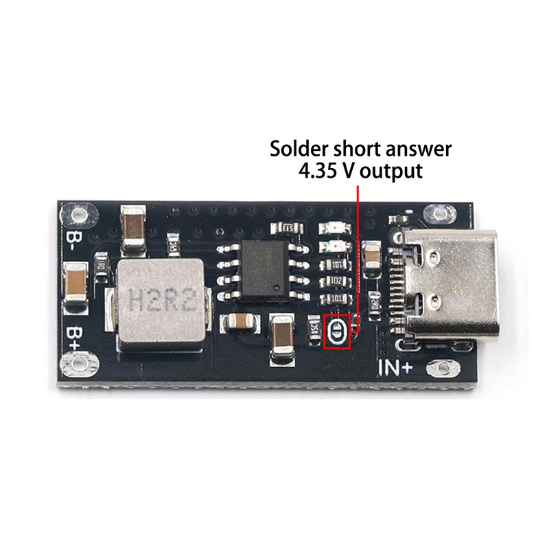 Picture of IP2312 Module 3A Type C Input High Current 3A IP2312 Fast Charging Circuit 5V To 4.2V 4.35V Polymer Ternary Lithium Battery Replace TP4056 ETA4096 Module Adapters USB C 3A IP2312 Circuit