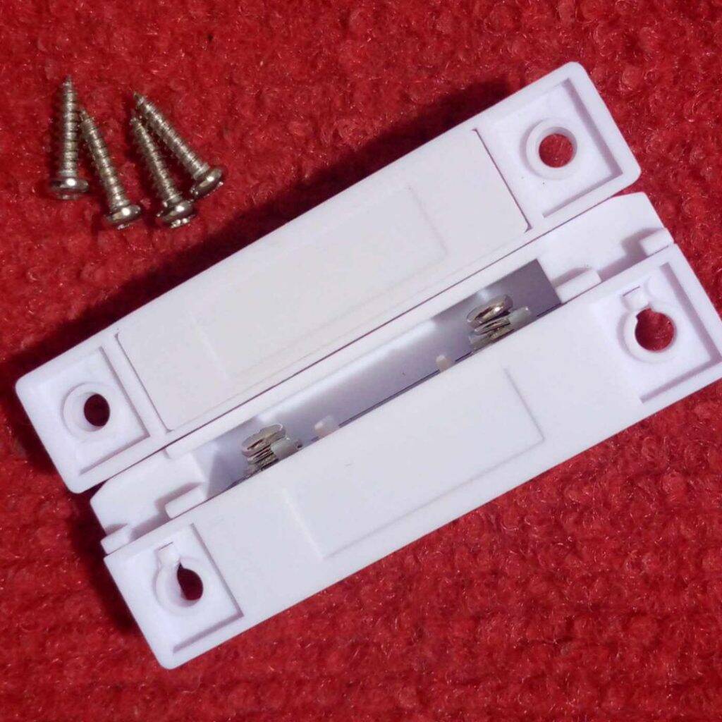 Picture of MC31 Magnetic Sensor MC-31 Wired Magnetic Door Window Contact Reed Switch Magnetic Sensor Door Window Security Alarm System NC Normally Open Magnetic Switches Surface Mount Tools MC31 Door Sensor