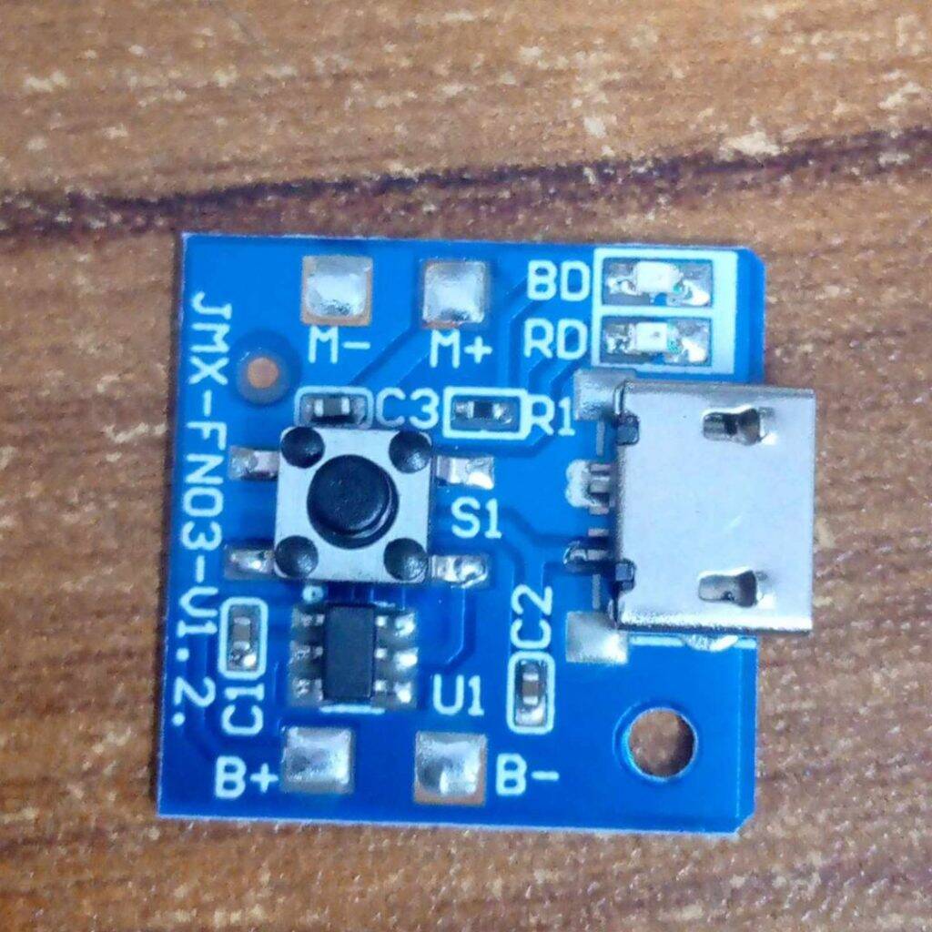 Picture of 2Pcs - Mini Rechargeable Fan Circuit 3 Step Fan Speed Control Fan Circuit 3.7V-4.2V Low Voltage Fan Circuit 3.7V Circuit Rechargeable Circuit With 3 Level Speed Control For 3.7V Battery