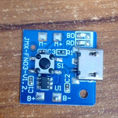 Picture of 2Pcs - Mini Rechargeable Fan Circuit 3 Step Fan Speed Control Fan Circuit 3.7V-4.2V Low Voltage Fan Circuit 3.7V Circuit Rechargeable Circuit With 3 Level Speed Control For 3.7V Battery