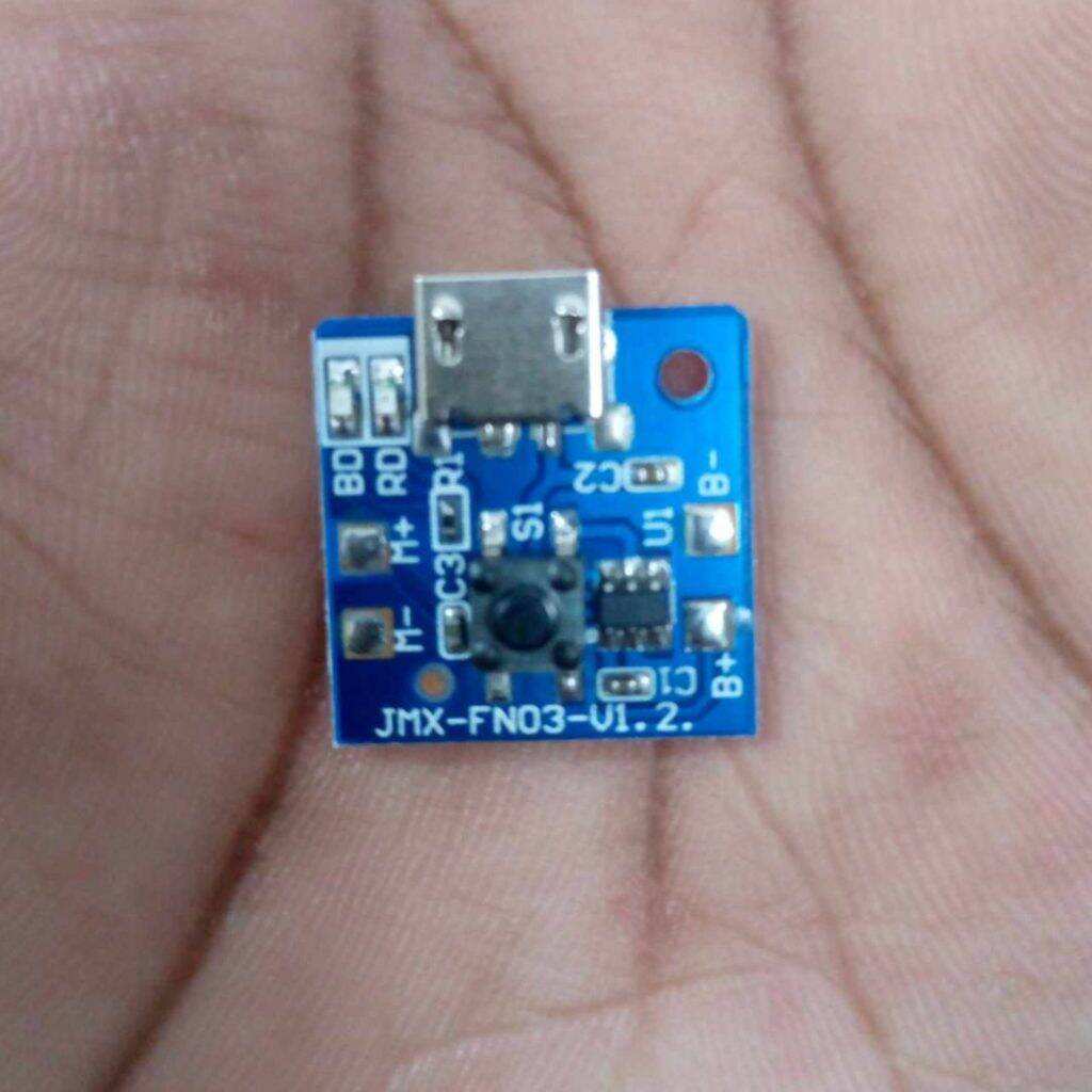 Picture of 2Pcs - Mini Rechargeable Fan Circuit 3 Step Fan Speed Control Fan Circuit 3.7V-4.2V Low Voltage Fan Circuit 3.7V Circuit Rechargeable Circuit With 3 Level Speed Control For 3.7V Battery