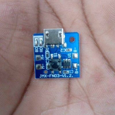 Picture of 2Pcs - Mini Rechargeable Fan Circuit 3 Step Fan Speed Control Fan Circuit 3.7V-4.2V Low Voltage Fan Circuit 3.7V Circuit Rechargeable Circuit With 3 Level Speed Control For 3.7V Battery