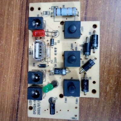 Picture of Fan Circuit For EP2112A Charger Fan Circuit DC 6V Fan Circuit Charger Circuit Charging Control AC DC Charger Fan Circuit Board Adapters