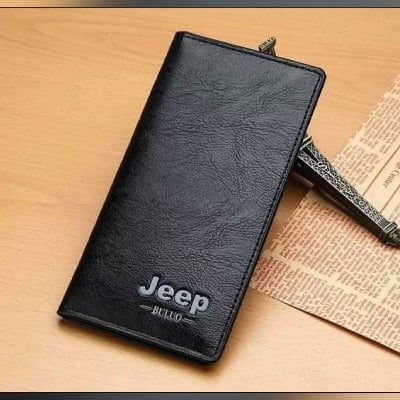 Picture of Jeep Black High quality Stylish mobile purs card holder carry Artificial Leather wallet for men-Multicolor
