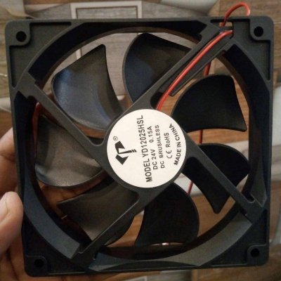 Picture of 5″ Inch 24V Cooling Fans 5 Inches DC 24V 127mm Heatsink Cooler Cooling Fan Radiator Heat Dissipation Fan