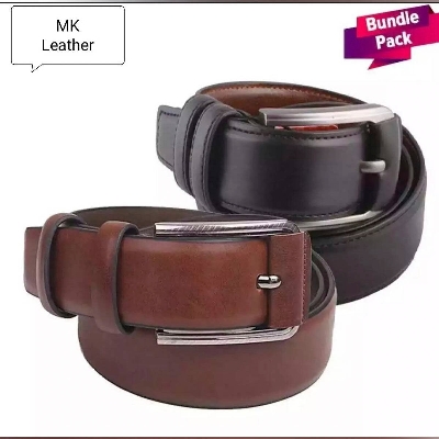 Picture of Multicolour Artificial Leather Belt Combo For Men - Belt For Men - Belt