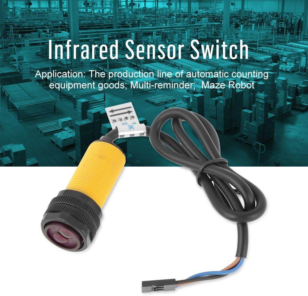 Picture of E18-D80NK Infrared Obstacle Avoidance Photoelectric Sensor E18-D80NK Adjustable Infrared Sensor Switch 3-80cm E18-D80NK Infrared Proximity Switches 3-80cm Detection Range