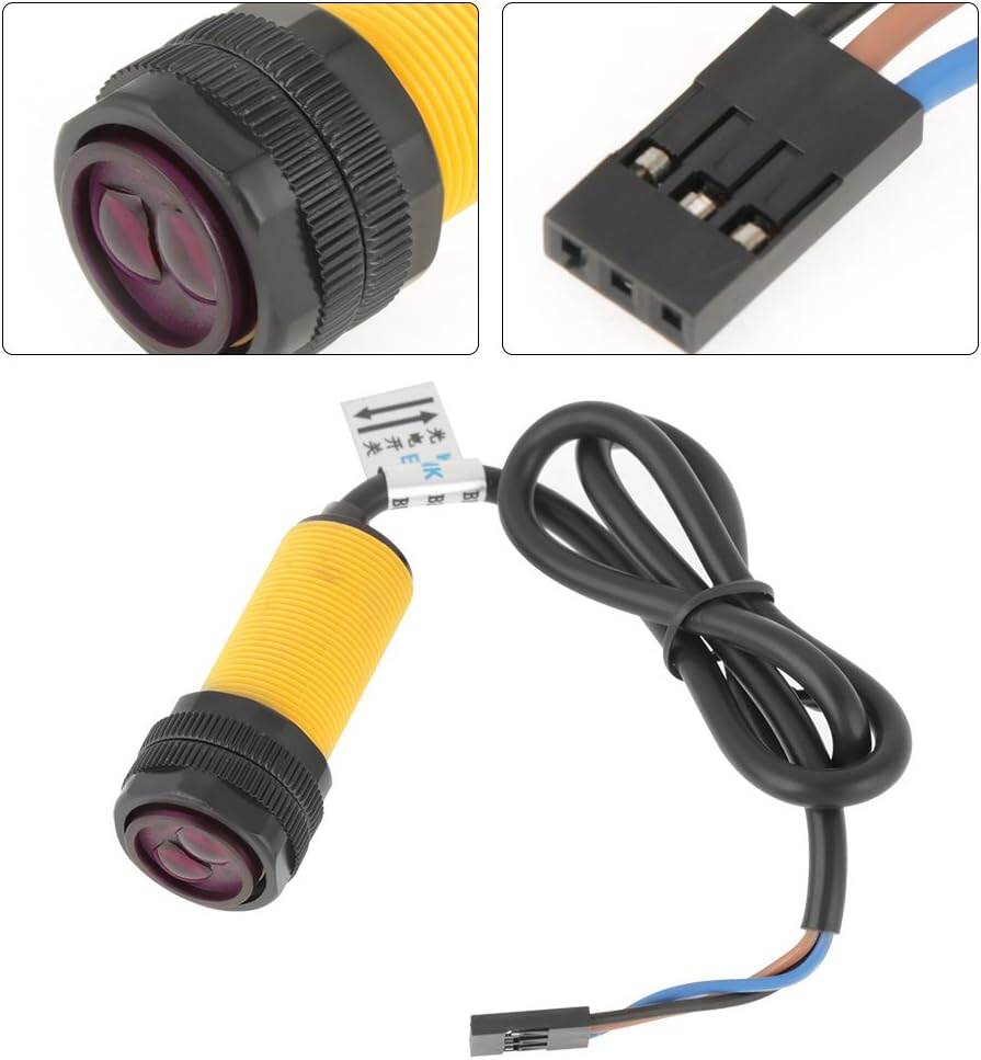 Picture of E18-D80NK Infrared Obstacle Avoidance Photoelectric Sensor E18-D80NK Adjustable Infrared Sensor Switch 3-80cm E18-D80NK Infrared Proximity Switches 3-80cm Detection Range