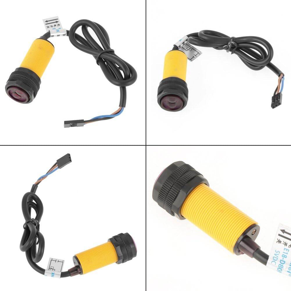 Picture of E18-D80NK Infrared Obstacle Avoidance Photoelectric Sensor E18-D80NK Adjustable Infrared Sensor Switch 3-80cm E18-D80NK Infrared Proximity Switches 3-80cm Detection Range