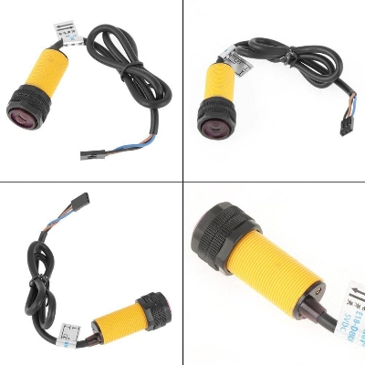 Picture of E18-D80NK Infrared Obstacle Avoidance Photoelectric Sensor E18-D80NK Adjustable Infrared Sensor Switch 3-80cm E18-D80NK Infrared Proximity Switches 3-80cm Detection Range