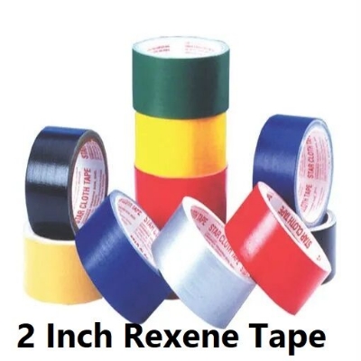 Picture of BLUE Polyethylene Cloth Tape 2 Inch Tape 50mm Tape 10M Long Industrial Cloth Duct Tape Adhesive Blue Tape 2 Inch Binding Tape Rexene Tape 2 Inch Polythene Cloth Tape Rexine Tape - Black