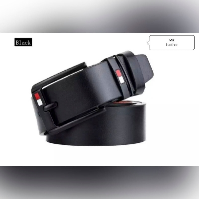 Picture of Black stylish High quality Artificial Leather belt for men - Belt For Men