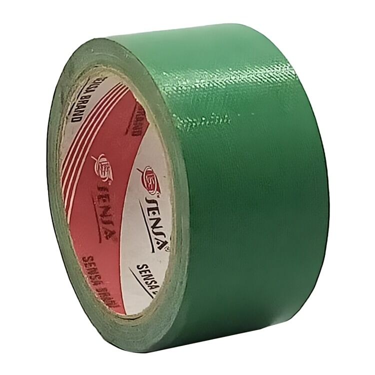 Picture of GREEN Polyethylene Cloth Tape 2 Inch Tape 50mm Tape 10M Long Industrial Cloth Duct Tape Adhesive Green Tape 2 Inch Binding Tape Rexene Tape 2 Inch Polythene Cloth Tape Rexine Tape - Black