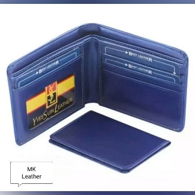 Picture of SKY Blue YSL Brand Stylish Artificial Leather wallet for men-Blue