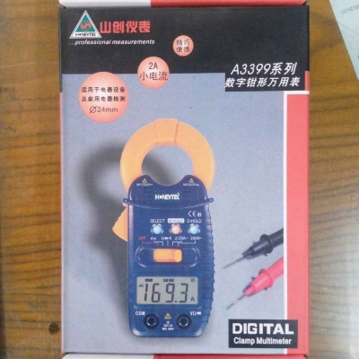 Picture of A3399 Digital Clamp Multimeter Ammeter A3399 Clamp Meter A3399 Multifunctional Digital Clamp Meter DC AC Voltage AC Current Resistance Capacitance Frequency Testers