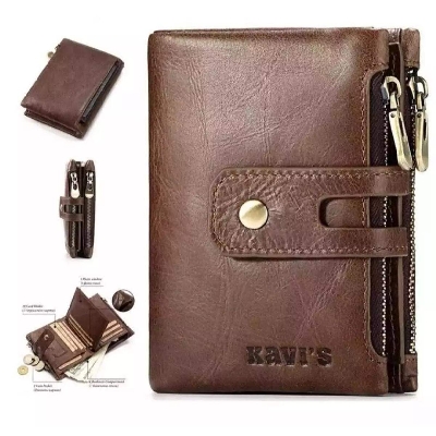 Picture of Chocolate Leather Long Lusting Wallet for Man - Wallet