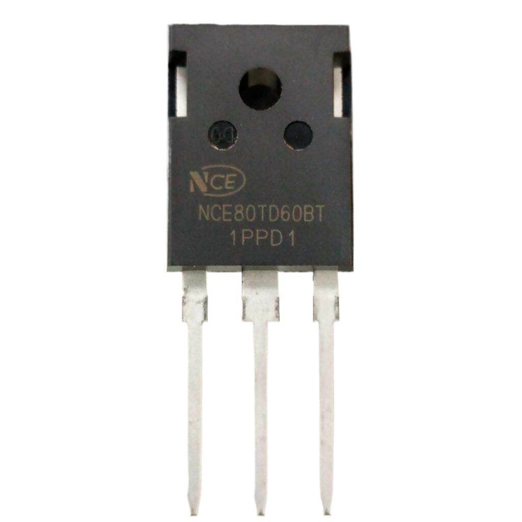 Picture of NCE80TD60BT Transistor NCE80TD60 Transistor IC 80TD60 IGBT 80A 600V IGBT Transistor TO-247 3 Pin Leads Switching Power N-Channel Transistor NCE80TD60 MOSFET