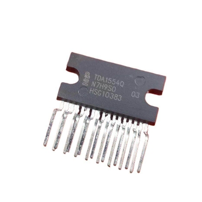 Picture of Original TDA1554Q IC Audio TDA1554 Amplifiers IC 6V 12V 18V 2A 15W 15W Dual Bridge Audio Amplifiers 2 Channel Stereo Audio ZIP 17 Pin Leads Audio TDA1554 Amplifier IC