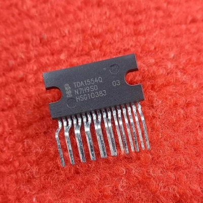 Picture of Original TDA1554Q IC Audio TDA1554 Amplifiers IC 6V 12V 18V 2A 15W 15W Dual Bridge Audio Amplifiers 2 Channel Stereo Audio ZIP 17 Pin Leads Audio TDA1554 Amplifier IC