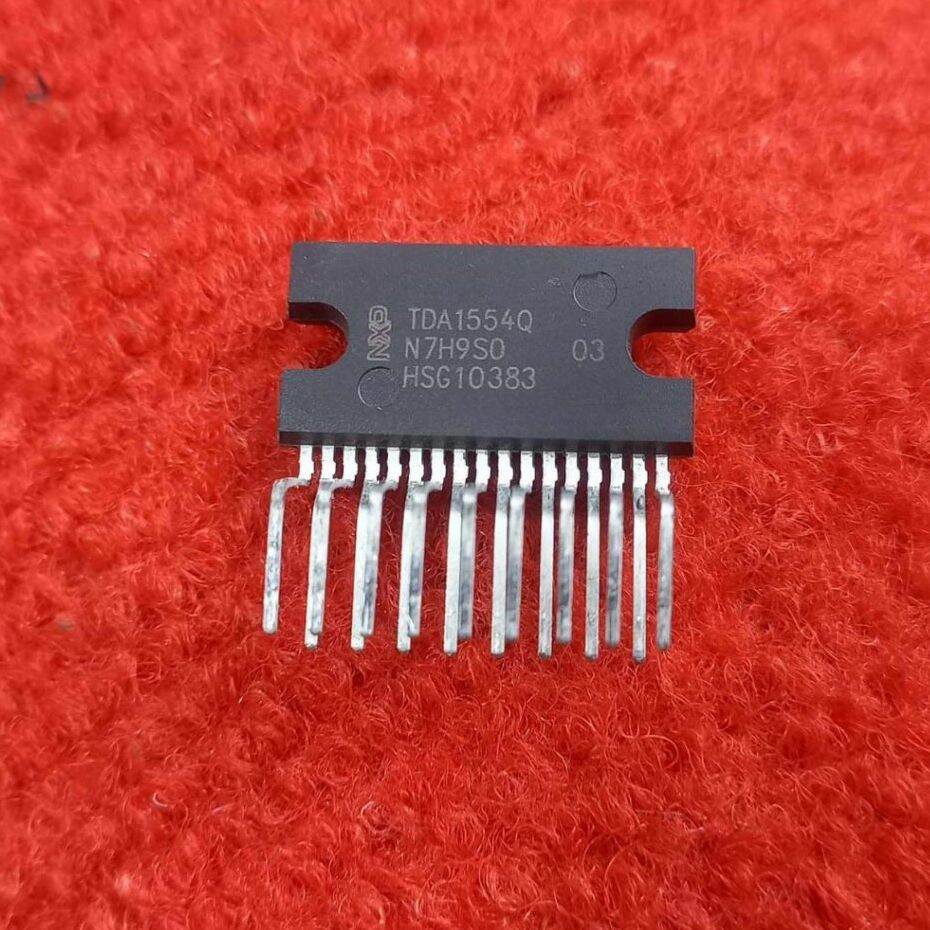 Picture of Original TDA1554Q IC Audio TDA1554 Amplifiers IC 6V 12V 18V 2A 15W 15W Dual Bridge Audio Amplifiers 2 Channel Stereo Audio ZIP 17 Pin Leads Audio TDA1554 Amplifier IC