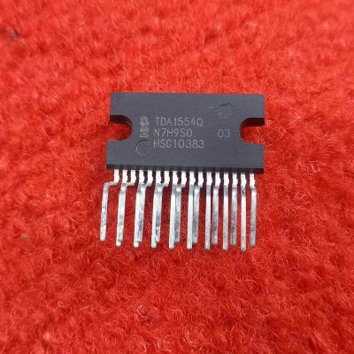 Picture of Original TDA1554Q IC Audio TDA1554 Amplifiers IC 6V 12V 18V 2A 15W 15W Dual Bridge Audio Amplifiers 2 Channel Stereo Audio ZIP 17 Pin Leads Audio TDA1554 Amplifier IC