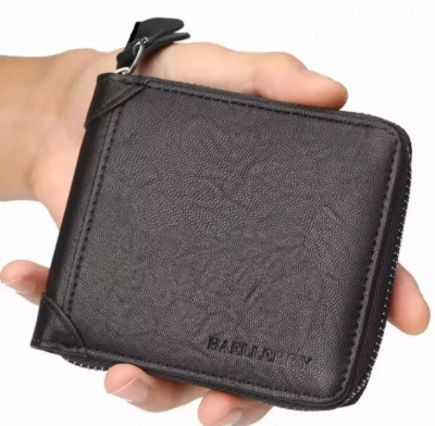 Picture of Round Zeep wallet for men 2026 new model-Black