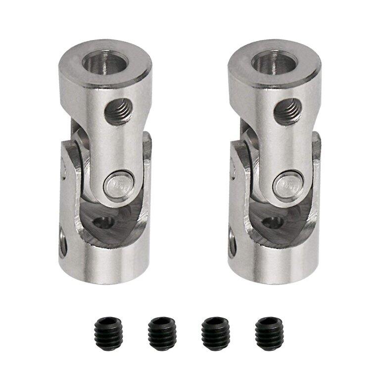 Picture of SS 5-4mm Stainless Steel Joint 5mm To 4mm Bore Motor Shaft Connector Motor Joint Coupler 5mm Motor Connector Adapters For 775 Motor Joint 5mm 4mm Coupler Steel Motor Joint 4mm Connector Tools 