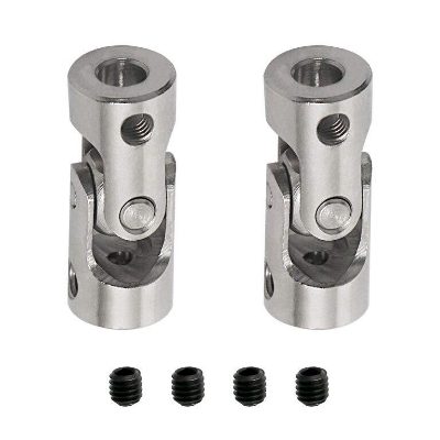 Picture of SS 5-4mm Stainless Steel Joint 5mm To 4mm Bore Motor Shaft Connector Motor Joint Coupler 5mm Motor Connector Adapters For 775 Motor Joint 5mm 4mm Coupler Steel Motor Joint 4mm Connector Tools 