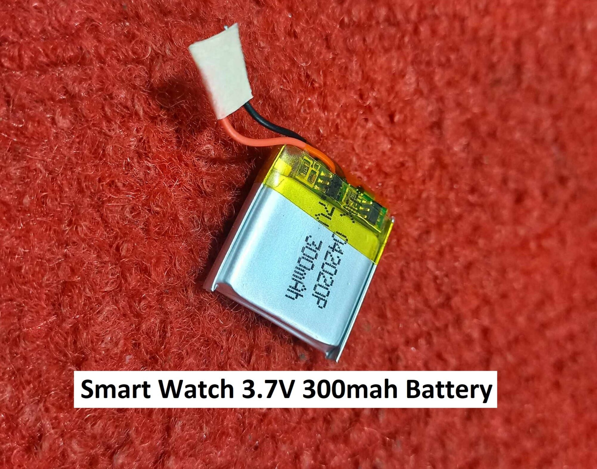 Picture of 300mAh Rechargeable Battery Smart Watch Battery 3.7V 300mAh Battery 3.7V Battery Size 20x20x4mm 3.7V Rechargeable Battery 3.7V Battery For Bluetooth Headphone Watch Batteries